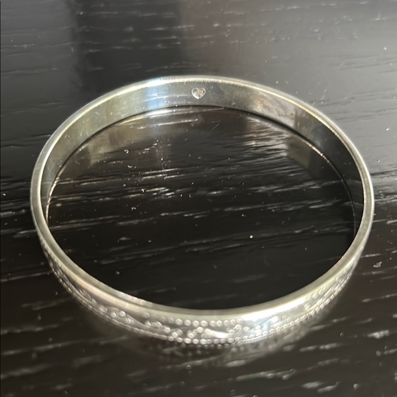 Brighton Canal Scroll Etched Silver Tone Bracelet with Intricate Design - Picture 3 of 4